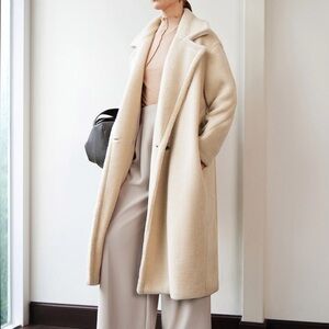 Cider Beige Teddy Coat